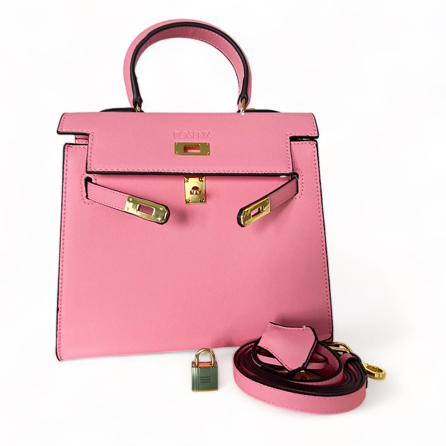 Pink Leah Vegan Leather Purse - Rosenix
