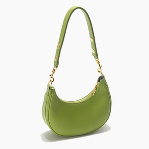 Athena Vegan Leather Shoulder Bag Green