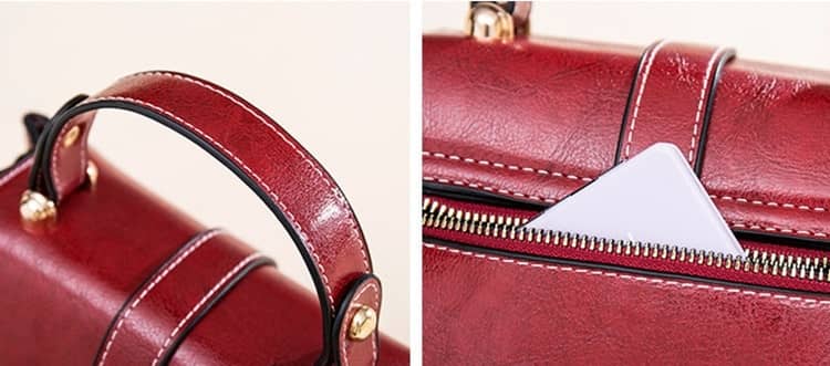 Aries Vegan Leather Purse: Red - Rosenix